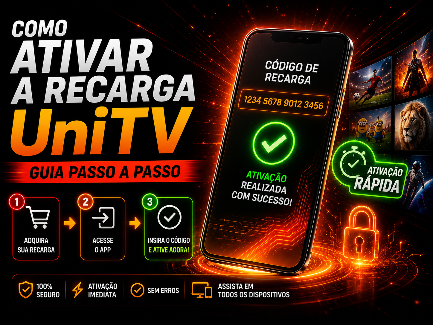 Como ativar a recarga UniTV: guia passo a passo